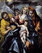 El Greco The Holy Family with St Mary Magdalen Sweden oil painting artist